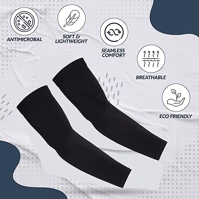 2Pairs Arm Sleeves for Men/Women Tattoo Cover-Up Volleyball Sleeve Softball  Pickleball Compression Sleeves
