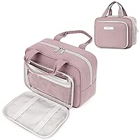 Large Toiletry Bag Women Makeup Bag Organizer Travel Cosmetic Bag for Toiletries Essentials Accessories (Dusty Rose)