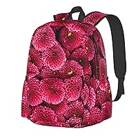 blooming pink flowers 17 Inch Backpack for man woman with Side Pocket laptop backpack casual backpack for Travel