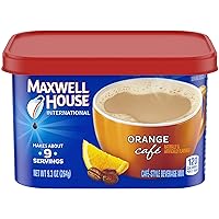 Maxwell House International Orange Cafe Instant Coffee (9.3 oz Canisters, Pack of 4)