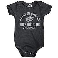 Crazy Dog T-Shirts A Little Bit Dramatic Theatre Club Baby Bodysuit Funny Cute Emotional Crying Jumper For Infants