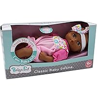 Baby's First Doll Classic Softina Jumper African-American, Machine Washable, Lifelike Features, for Ages 1+