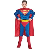 Super DC Heroes Deluxe Muscle Chest Superman Costume, Child's Small