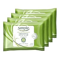 Kind to Skin Cleansing Wipes Gentle and Effective Makeup Remover Exfoliating Free from color and dye, artificial perfume and harsh chemicals, 25 Count (Pack of 4)