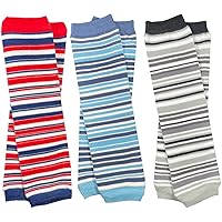 juDanzy 3 Pack of Baby and Toddler Boy Leg Warmers