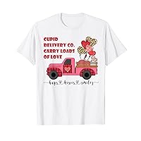 Hugs Smiles Kisses Candy Cupid Delivery Truck Loads of Love T-Shirt