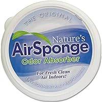 Delta Nature's Air Sponge Odor Absorber, Eliminator, Neutralizer and Natural Air Freshener Gel - Unscented Plastic Tub 0.5 Lb. 6-pack