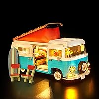 LED Lighting Kit Compatible with Lego Volkswagen T2 Camper Van 10279 VW Bus Building Blocks Model (Model Set Not Included)