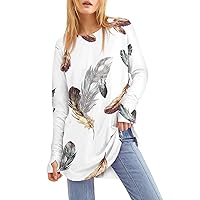 Long Sleeve Crop Tops for Women Long Sleeve Tee Shirts Female Going Out Plus Size Spring Classic T Shirts Scoop Neck Fit Printed Soft Tops Women Light Gray Shirts for Women Medium