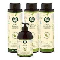 ecoLove - Natural Green Collection - With Organic Cucumber Extract - No SLS or Parabens - Safe for Kids 6 Months and Older - Vegan and Cruelty-Free