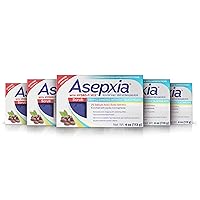 Asepxia Cleansing Bar Scrub, 4 Ounce Multipack (Pack of 5)