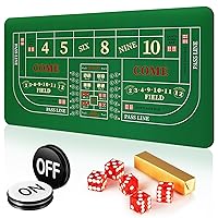 Craps Tabletop Game Set, Includes 35