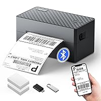 PEDOOLO Bluetooth Shipping Label Printer, 4x6 Thermal Printer for Shipping Packages, Compatible with Android, iOS, Windows, Mac, Chromebook, Amazon, Ebay, UPS, USPS, FedEx, Shopify