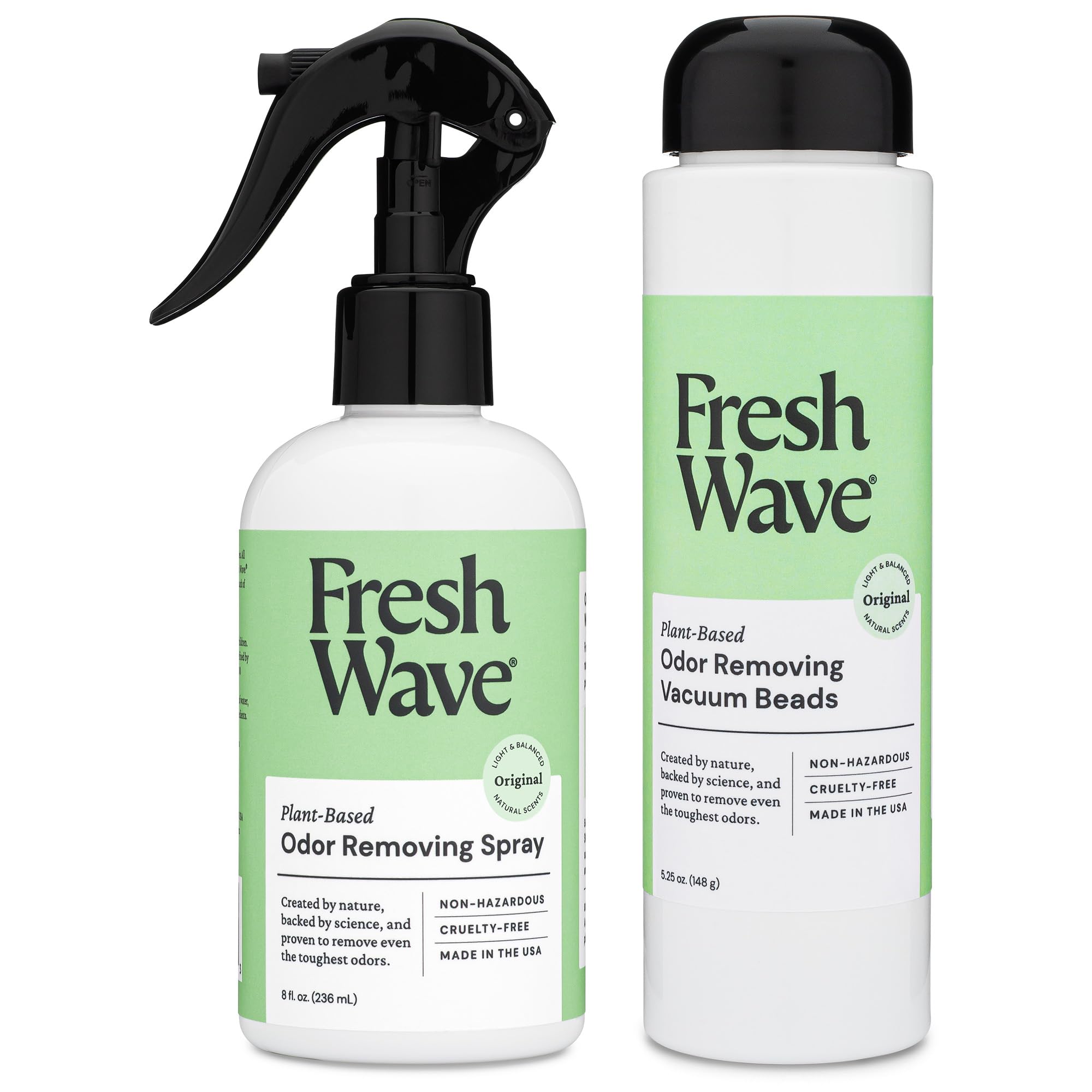 Fresh Wave Vacuum Odor Eliminating Beads & 8 fl. oz. Original Spray Bundle