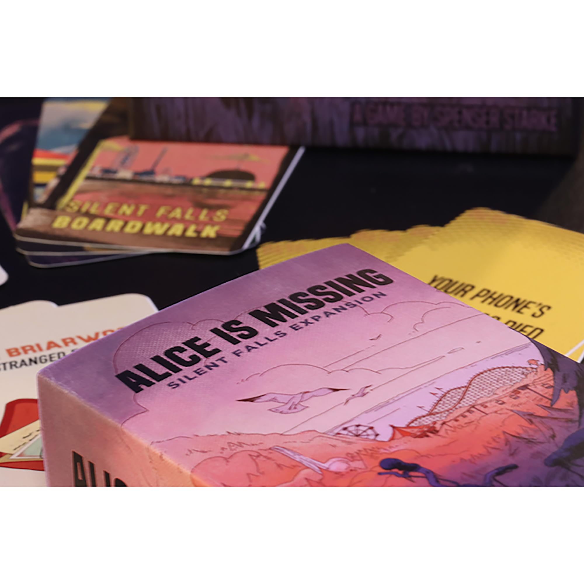 Renegade Game Studios: Alice is Missing - Silent Falls Expansion - Silent Roleplaying Game, Text Messaging RPG, Ages 16+, 3-5 Players, 2-3 Hours