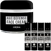 Men's Face Cream and Organic Lip Balm Hydration Bundle