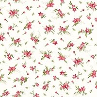Heather Floral Tiny Fowers Cream by Maywood Studio Cotton Fabric by The Yard