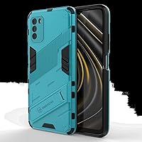 Ultra Slim Case Kickstand PC & TPU Phone Case Cover For XiaoMi POCO M3 Case ， Rugged Shockproof Protective Cover Invisible Bracket Foldable Protective Shell To Protect The Camerar Phone Back Cover