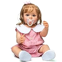 Angelbaby Cute Toddler Dolls Reborn Baby Full Body Silicone 55cm Handmade Life Like Washable New Born Baby Girl Size Sweet Child Doll & Accessories