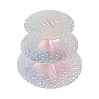 6086 Gleaming Paper Cake Stand, Multicolor