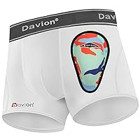 Youth Boys baseball Cup Boys Cup Underwear With Soft Protctive Athletic Cup for Baseball, Football, Lacrosse（White-S）