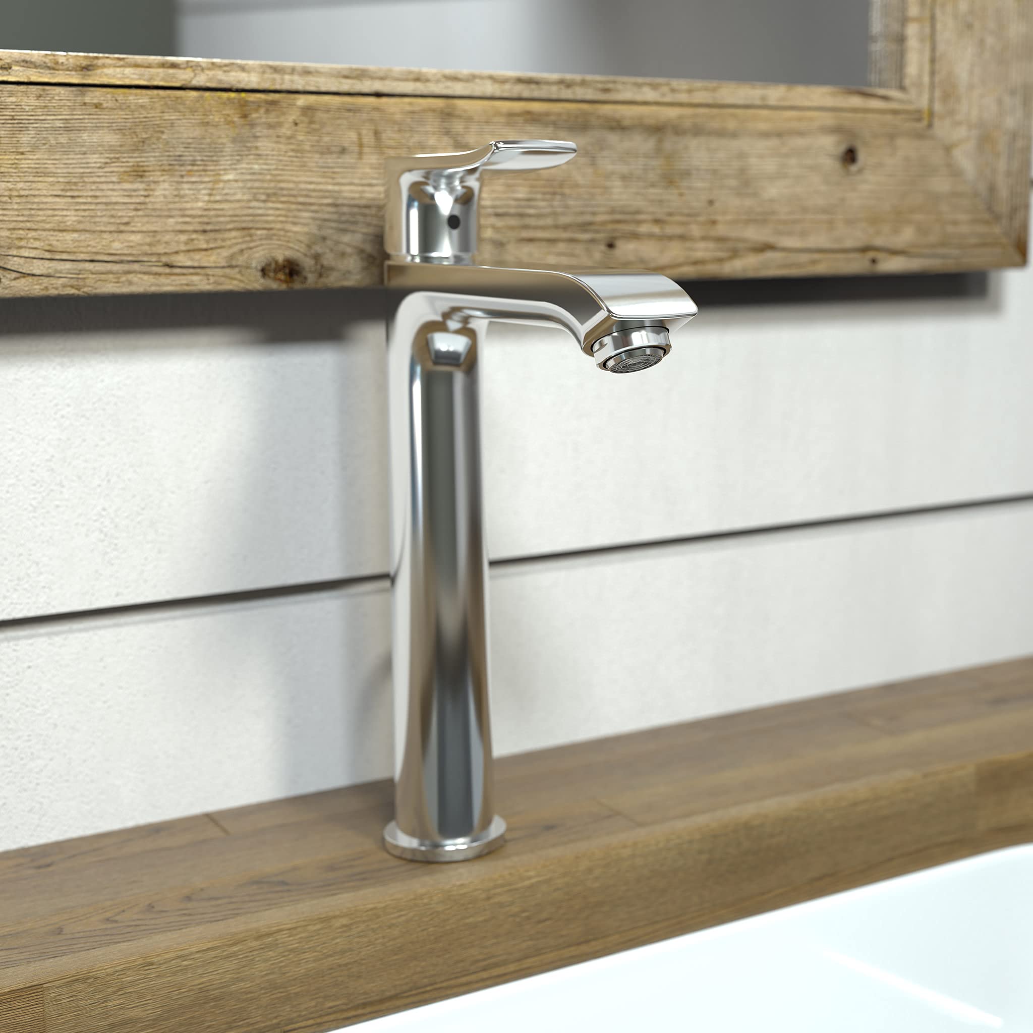 hansgrohe Metris Modern Timeless Easy Clean 1-Handle 1 10-inch Tall Bathroom Sink Faucet in Chrome, 31183001, Medium