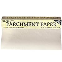 Regency Wraps Parchment Paper Roll For Non-Stick Cooking and Baking, Greaseproof, White, 30ft (pack of 1)