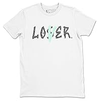 3s Green Glow Design Printed Loser Lover Sneaker Matching T-Shirt