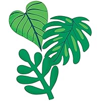 Carson Dellosa One World 36 Piece Tropical Leaves Bulletin Board Cutouts, Colorful Tropical Bulletin Board Decorations, White Board, and Door Decorations, One World Classroom Décor