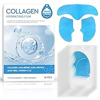 Soluble Collagen Face Mask, Anti-Aging Collagen Face Mask for Boosting Skin Elasticity, Anti Wrinkle Patches to Reduce Fine Wrinkles & Frown, Forehead Wrinkle Patches, 18pcs