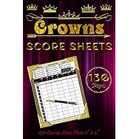 Crowns Score Sheets: 130 Score Pads for Scorekeeping | Crowns Score Pads 6