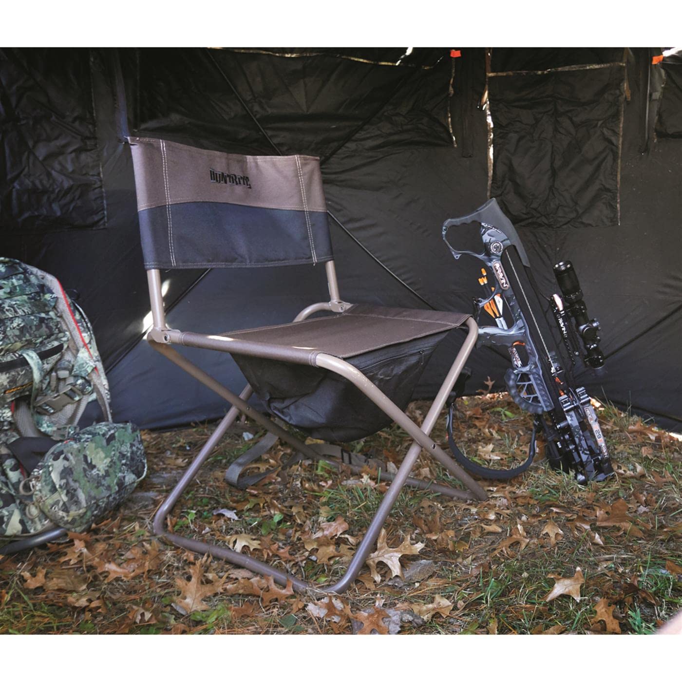 Huntrite Legend Hunting Chair Lightweight Folding Hunt Seat Portable Packable Hunting Gear Equipment, 250-lbs Capacity