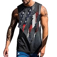 t Shirt Flag Men's Small Tank top Black Mens Cotton Muscle t Shirts Workout Shirt Gym tee Shirts Men Funny