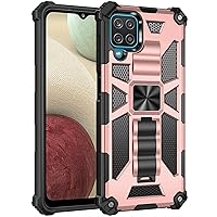 Camouflage Armor Suitable Phone case for Samsung Galaxy A52 A72 5G Galaxy A02 A02S car Magnet Ring Shockproof Phone case (Color : 3, Size : for Galaxy A32 5G)
