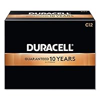 Duracell MN1400 Standard Battery, C, Alkaline, PK12 Lighting, Black, 10
