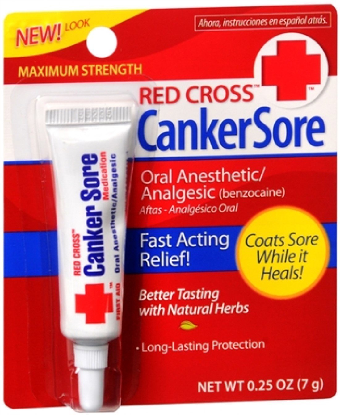 Red Cross Canker Sore Medication 0.25 oz (Pack of 2)