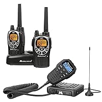 Midland® - GXT1000VP4 + MXT275 Two-Way Radio Bundle - Ideal for Overlanding, Off-Roading, and Professional Farming and Agriculture - Weather Alert Radio, Rapid Charging