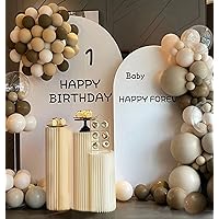 Cylinder Stands for Party 3PCS Foldable Cardboard Columns Pedestal Stand Cylinder Tables for Parties Baby Shower Wedding Birthday Display Dessert Cake Decoration