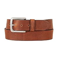 Eddie Bauer Men's Casual Leather Belt with Metal Buckle