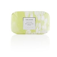 Zents Triple-Milled Luxe Bar Soap (Oolong Fragrance) Moisturizing Hand and Body Wash with Organic Shea Butter, 5.7 oz
