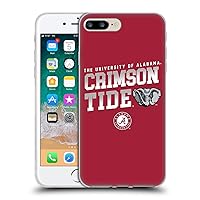 Head Case Designs Officially Licensed University of Alabama UA Crimson Tide Soft Gel Case Compatible with Apple iPhone 7 Plus/iPhone 8 Plus