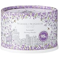 Lavender Body Dusting Powder With Puff for Women, 3.5 Ounce