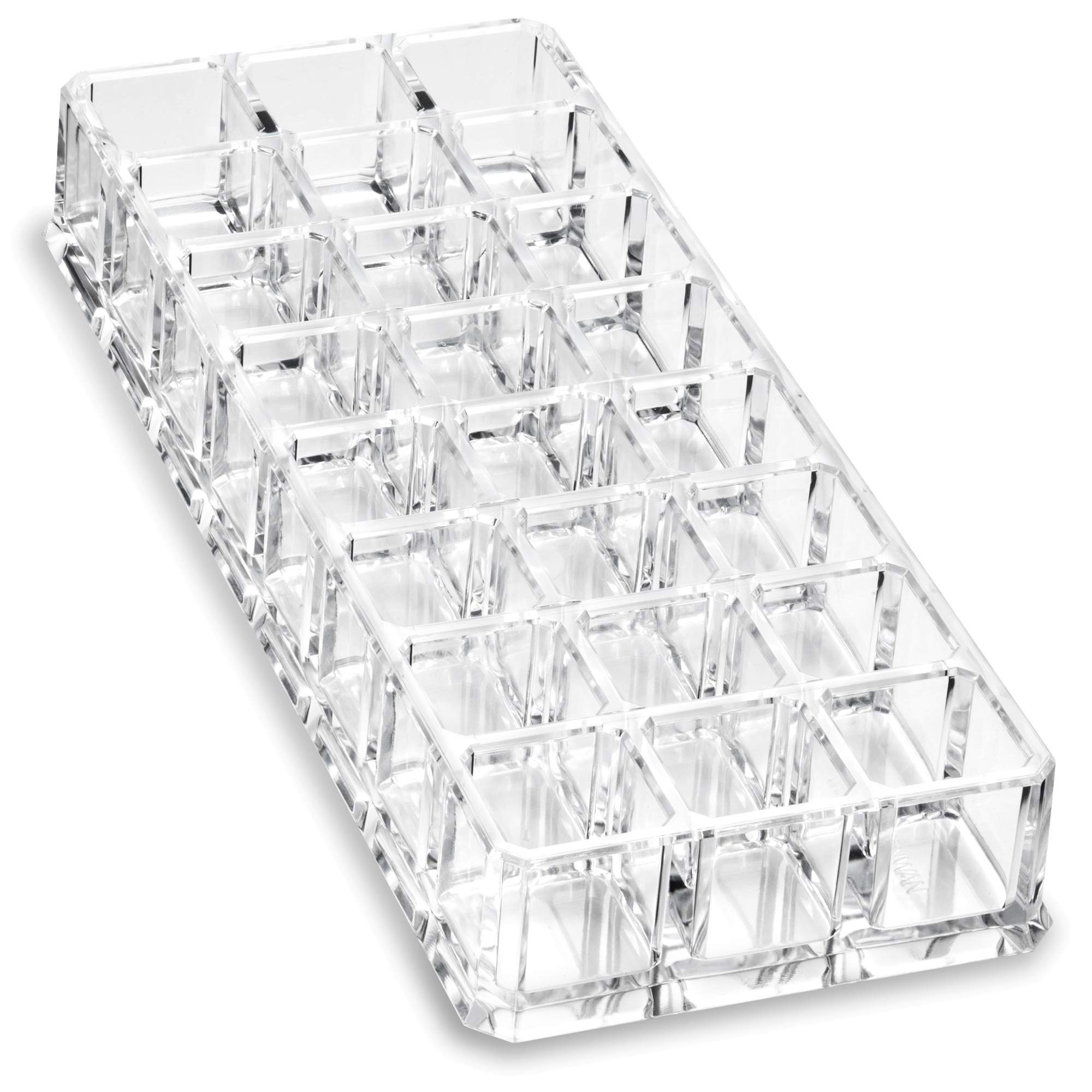 byAlegory Acrylic Lipstick & Acrylic Lip Gloss Organizer 48 Space Beauty Cosmetic Storage - Clear