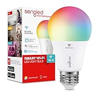 Smart Light Bulb, Color Changing Light Bulb, WiFi Light Bulbs No Hub Required, Smart Bulbs that Work with Alexa & Google Home, Smart LED A19 RGB Light Bulbs, 1 Pack