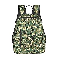 Camo Print Simple And Lightweight Leisure Backpack, Men'S And Women'S Fashionable Travel Backpack