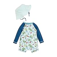 Mud Pie Boys' Standard Golf One Piece with Hat