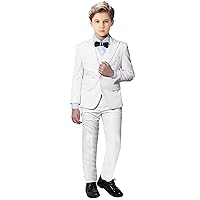 Boys Suit Slim Fit 3 Pieces Blazer Vest Pants Set Tuxedos Formal Party Coats Jacket for Wedding