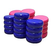 26 Pink and Blue Crokinole Discs - Full Set (Small Discs - 1 1/8 Inch Diameter (2.9cm))