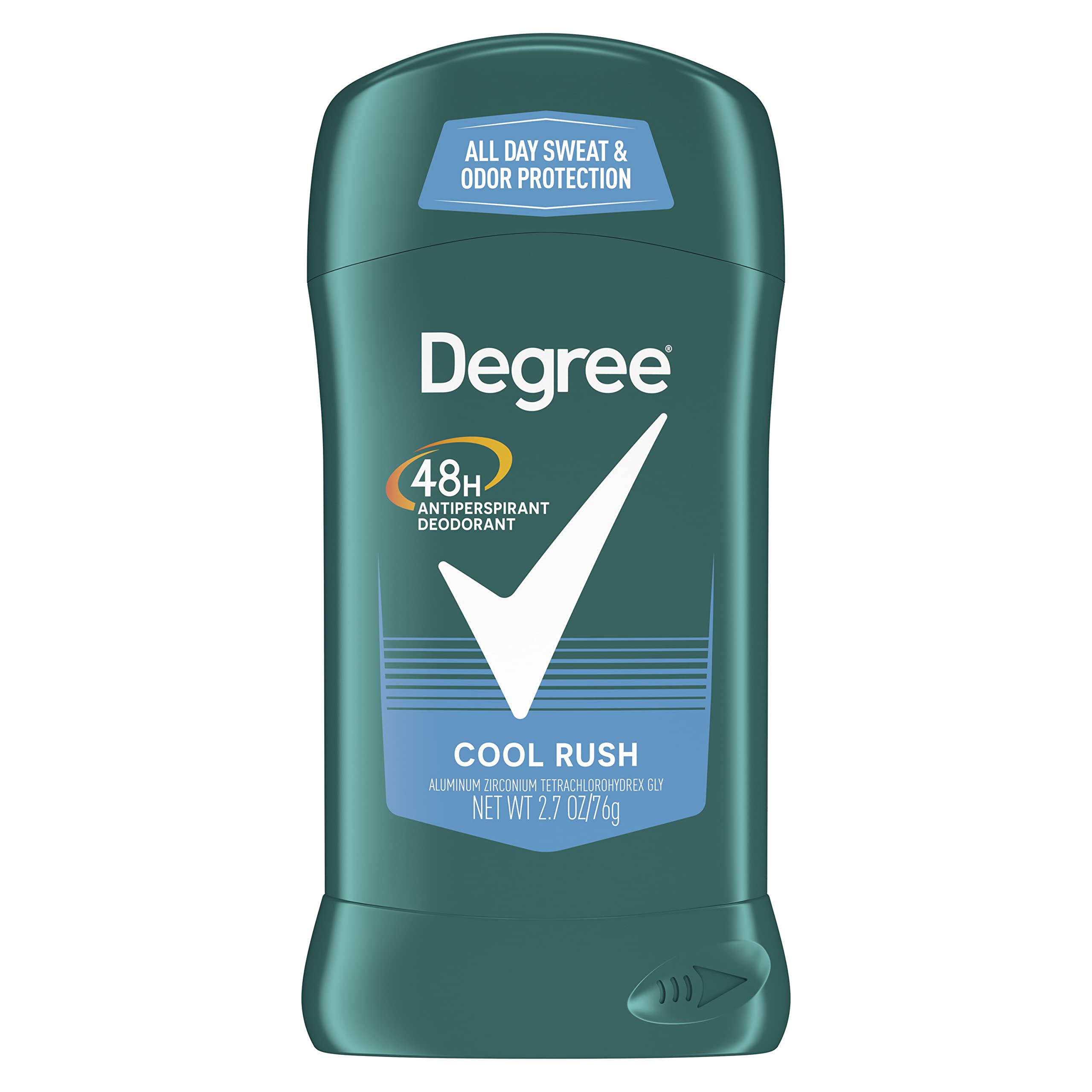 Degree Men Original Antiperspirant Deodorant 48-Hour Sweat & Odor Protection Cool Rush Antiperspirant For Men 2.7 oz