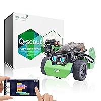 Q-Scout STEM Projects for Kids Ages 8-12, Coding Robot, Learn Robotics, Electronics and Programming Based on Scratch, Arduino and Python, Learning & Education Toys, Gifts for Boys and Girls